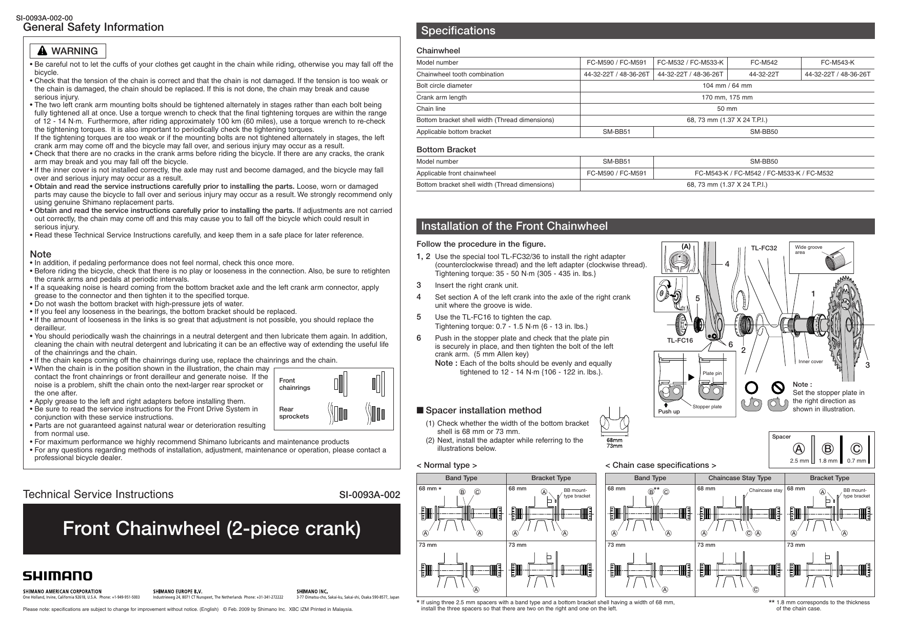 Shimano Sm 51 Bottom Bracket Hollowtech Ii Service Instructions Manualzz