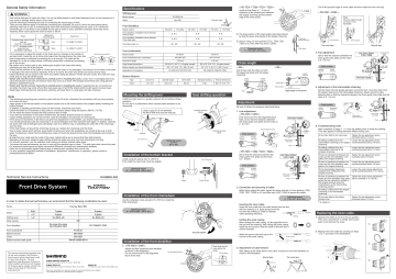 shimano c050 front derailleur replacement