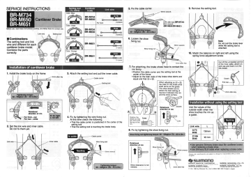Details about   Shimano TL-CB10 pro-Set Freno Cantilever Ajuste Herramienta Calibre Juego