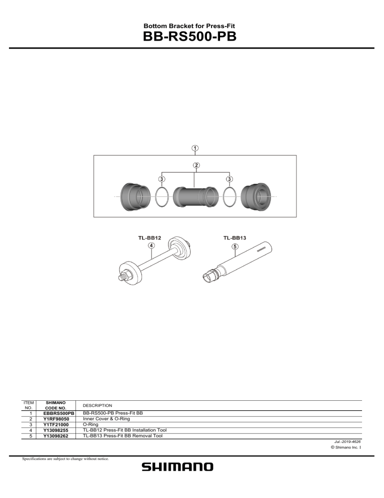 Shimano Rs500 Pb User Manual Manualzz