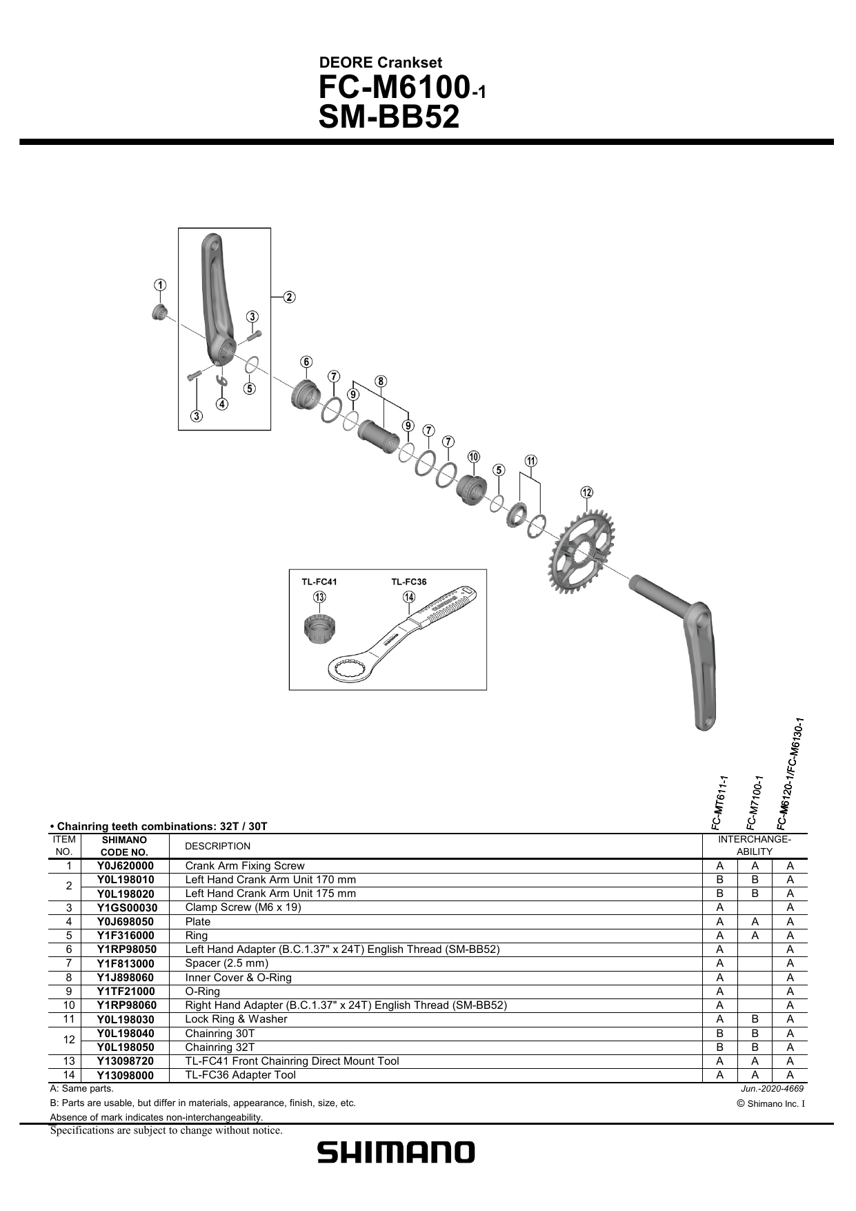 shimano mt 611 32t