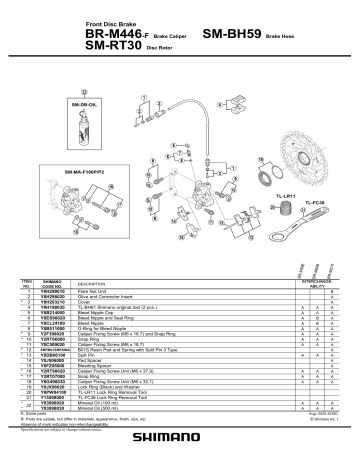 Shimano SM-RT30, BR-M446 User manual | Manualzz