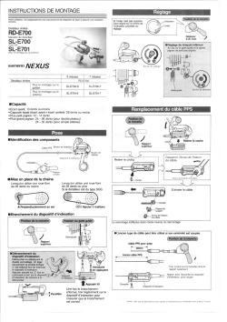 Shimano - Service Instructions Nexus RD-E700 Rear Derailleur scan 2