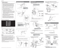 Shimano BR-5500 Hamulec szczękowy Instrukcja obsługi