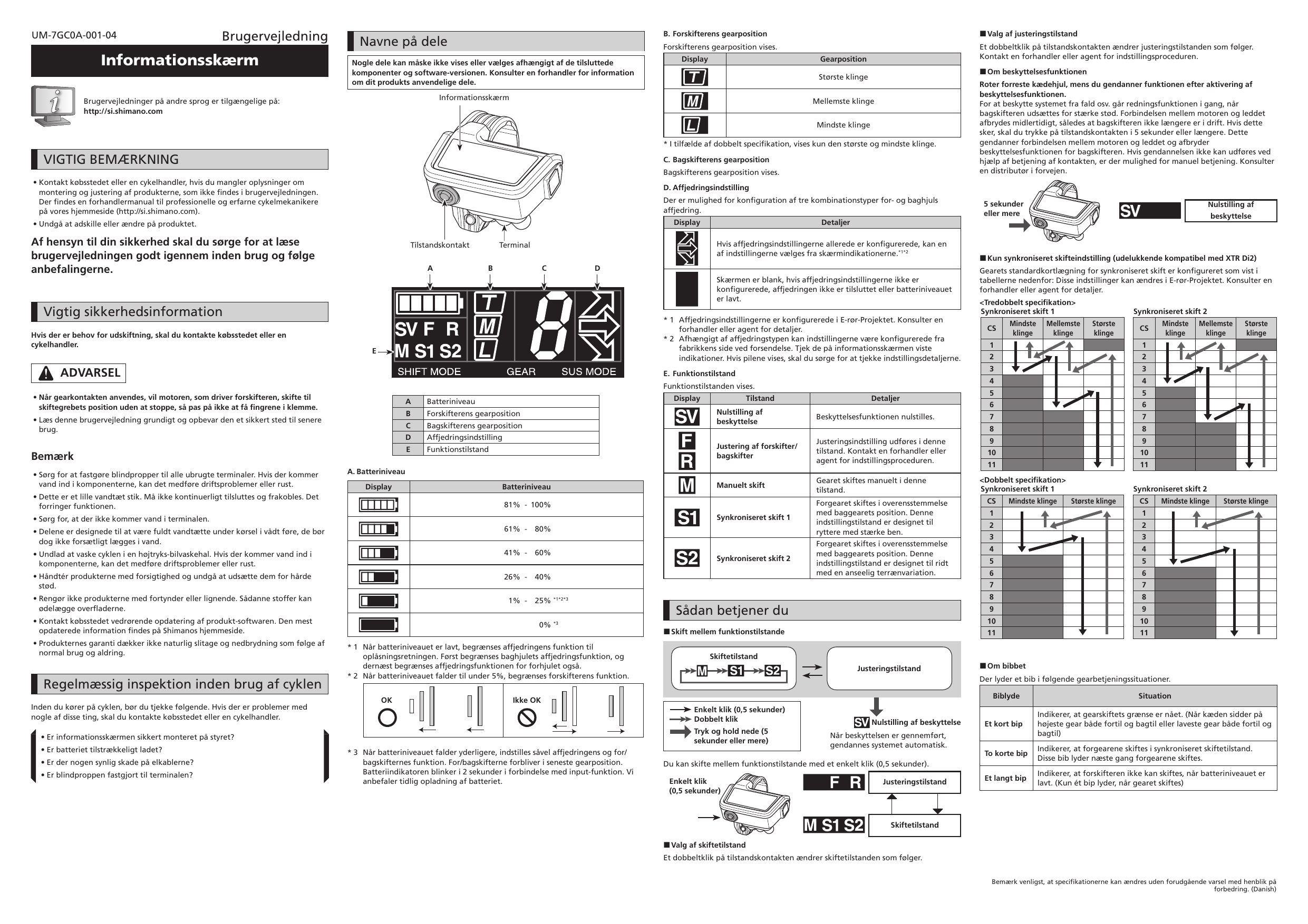 Shimano SCM9050 User manual Manualzz