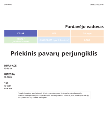 Shimano FD-5801 Priekinis pavarų 