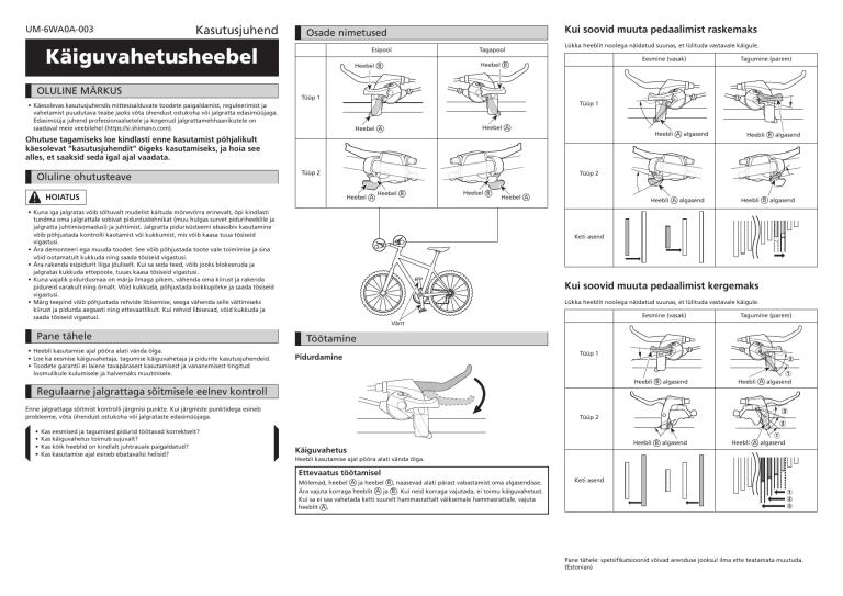 Shimano ST-TX800, ST-T4000, ST-T3000, ST-EF500, ST-EF51-A, ST-EF51, ST