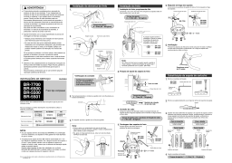 Shimano BR-5501 Freio ferradura Manual do usuário
