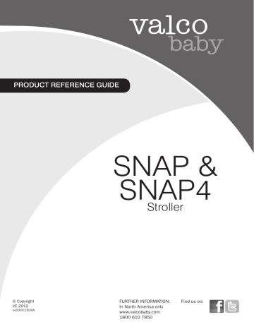 Valco Baby Snap/Snap4 Single Stroller Instructions | Manualzz