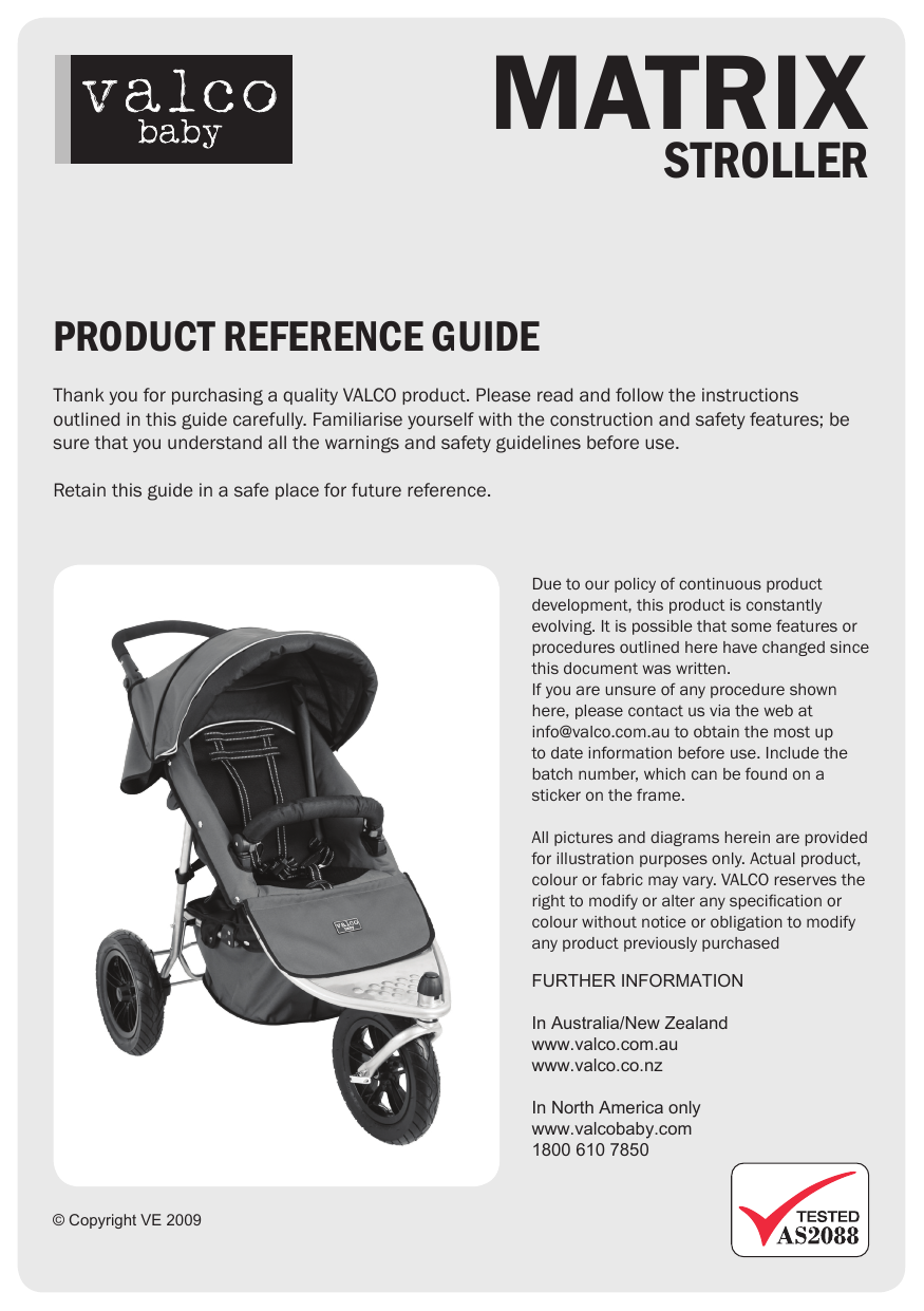 Valco baby 2024 matrix pram