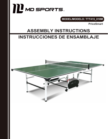 Md Sports Ttt415 018m 2 Piece Outdoor Table Tennis Manual Manualzz Outdoor Table Tennis Manual, Md Sports Ping Pong Table Manual