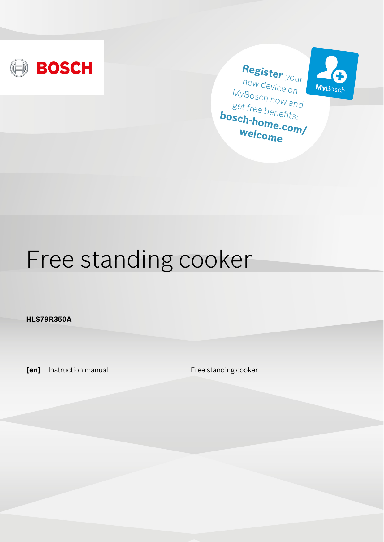 Bosch Electric freestanding cooker Serie 6 Instructions for Use