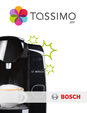 bosch tassimo joy manual