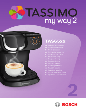Bosch TAS6503/01, TAS6507/01, TAS6502GB, TAS6502/02, TAS6507GB, TAS6507/02,  TAS6502/01, TASSIMO MY WAY