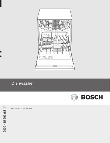 Bosch SGU53E15AU 14 Built under dishwasher 60cm Instruction manual