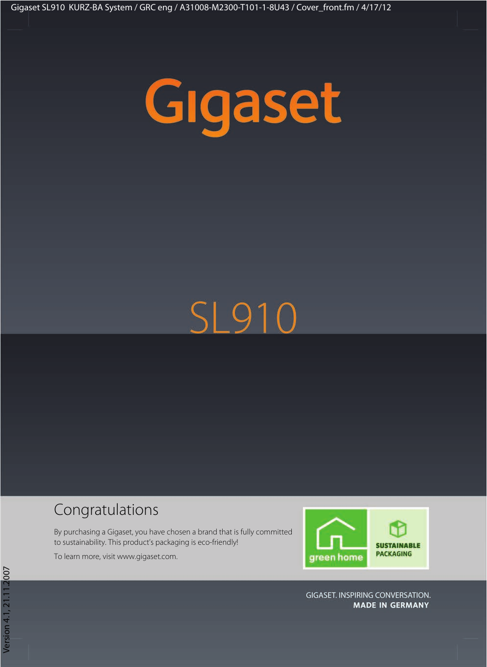 Siemens Gigaset Sl User Manual Manualzz