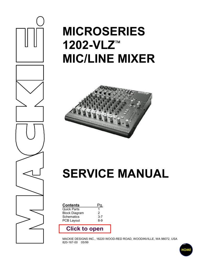 Mackie Microseries 12 Vlza 12 Vlz Microseries User Manual Manualzz