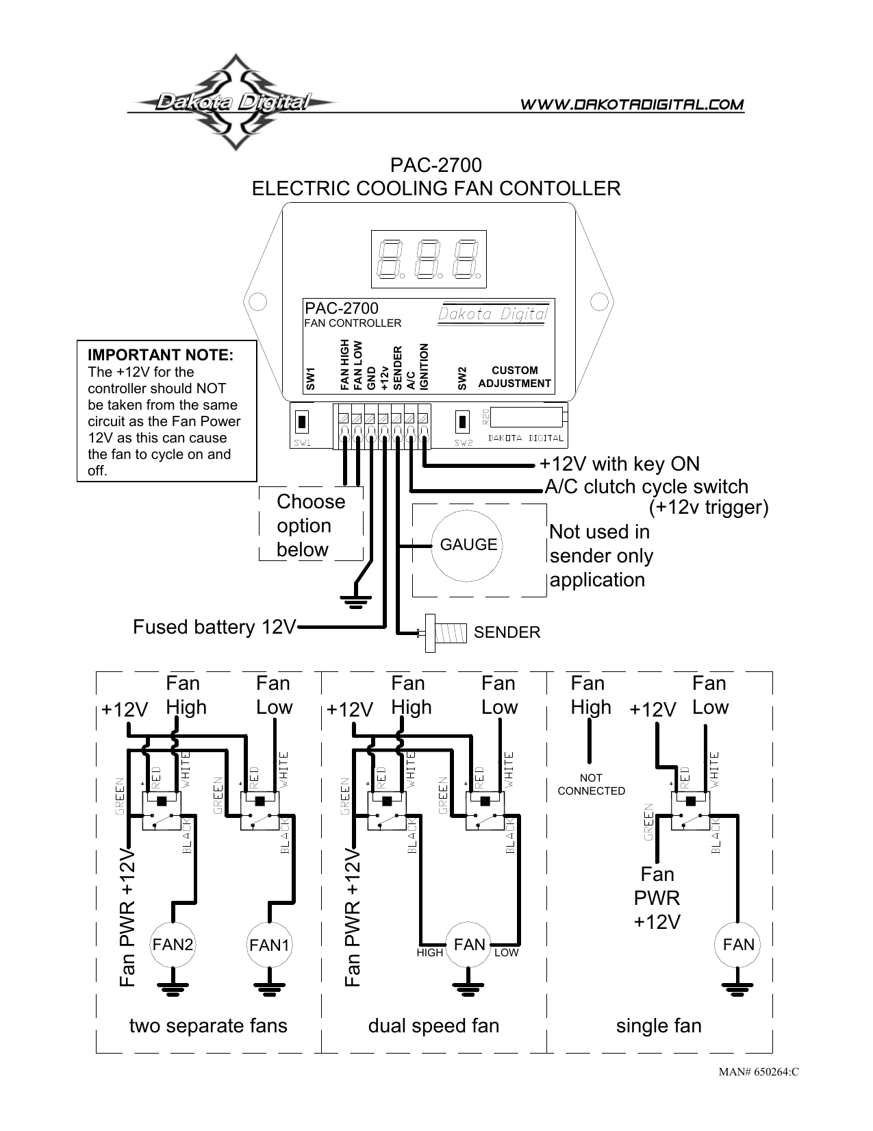 Dakota Digital PAC2700C User manual Manualzz