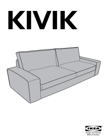 Ikea Kivik Sofa Bed Owner Manual Manualzz, Kivik Sleeper Sofa Instructions