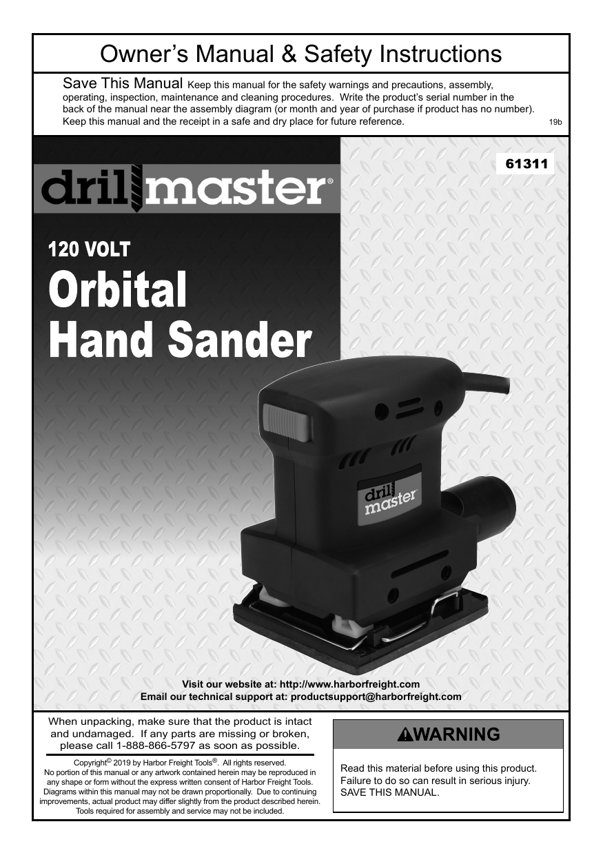 drill master palm sander