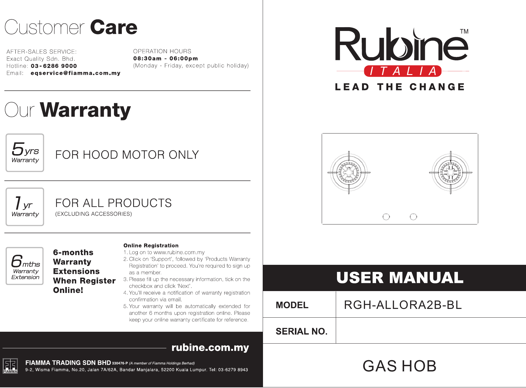 Rubine Rgh Allora2b Bl User Manual Manualzz