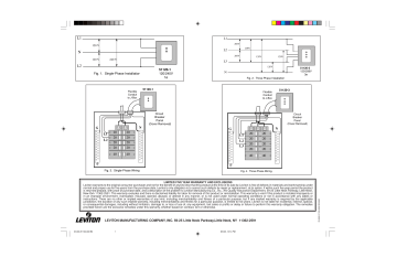 Leviton Three Phase Whole House Surge Suppressor Surge Protector Owner's  Manual | Manualzz  Tvss Wiring Diagram 120 Volt    Manualzz