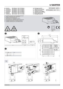 sauter AVM 234S - Instrucciones de montaje