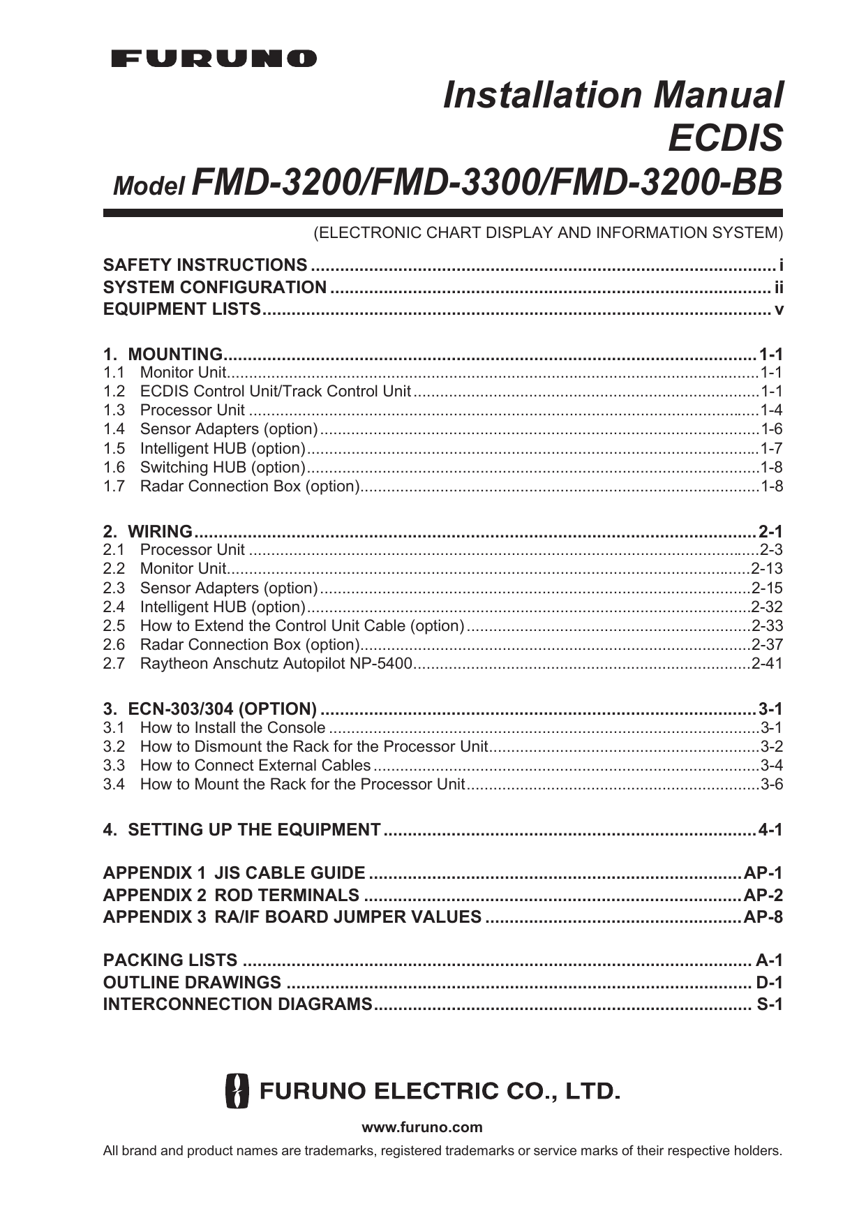 Furuno Fmd3300 Installation Manual Manualzz