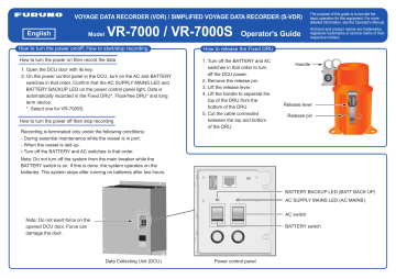 furuno vdr-7000 furuno vdr-7000