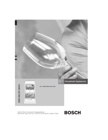 Bosch SRV43M03GB Fully integrated Dishwasher 45cm Instruction manual | Manualzz