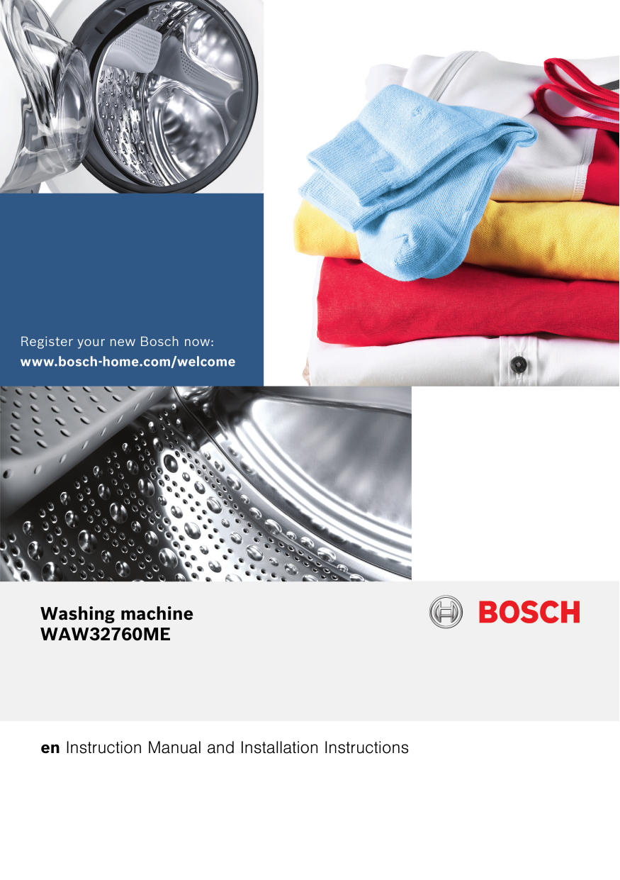 Bosch Washing machine Serie 8 Operat./Install.Instruct./Program table Manualzz