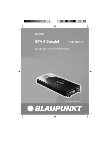 Blaupunkt gta 4 special mk ii схема