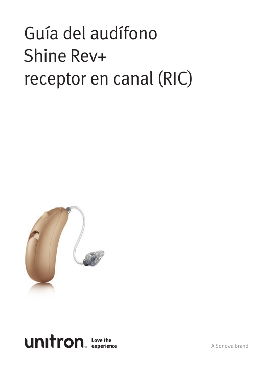 Unitron Shine Rev+ RIC Guía del usuario | Manualzz