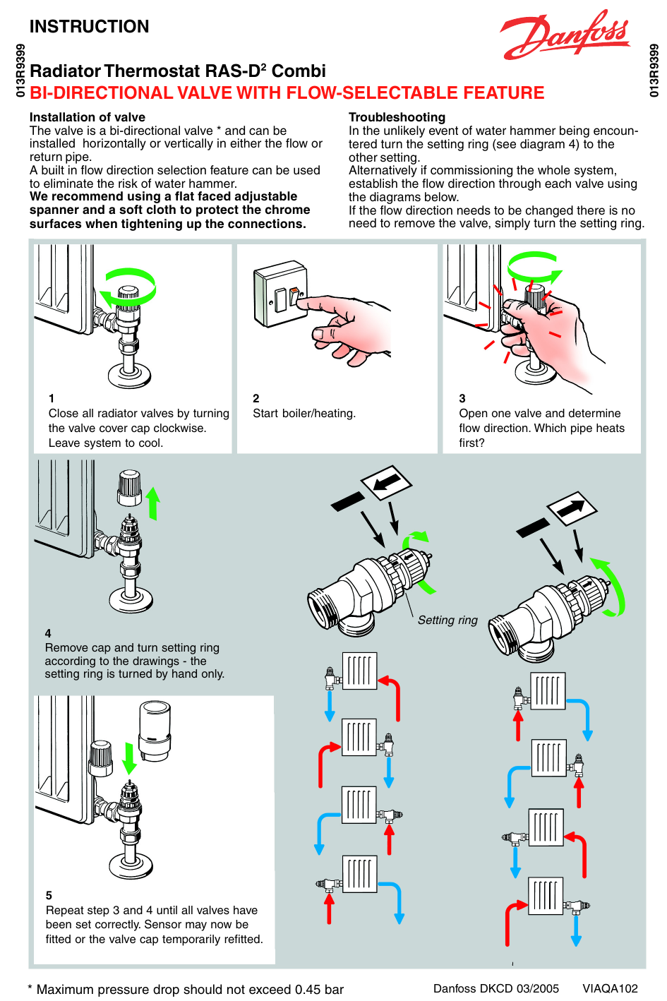 Danfoss RAS-D2 Combi Installation Guide | Manualzz