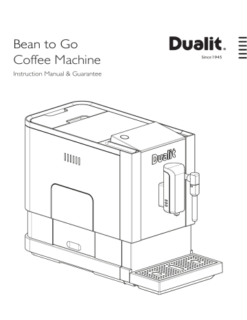 Dualit Bean to Go Machine Instruction 
