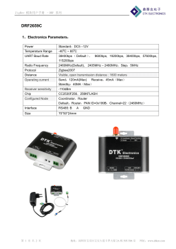 Victron energy Zigbee to RS485 converter - DRF2659C, DTK 数据表