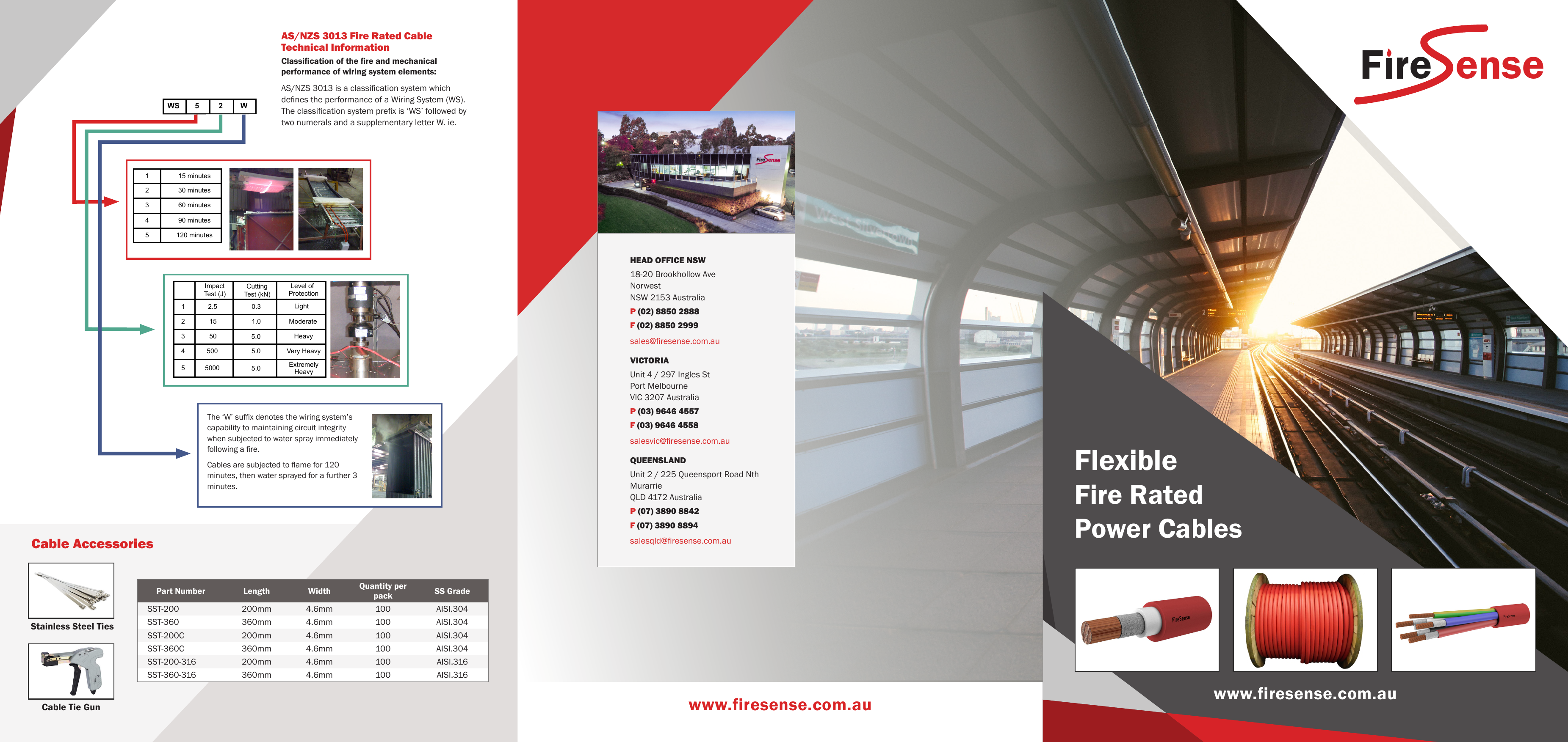 Firesense Flexible Fire Rated Power Cables Trifold Datasheet Manualzz
