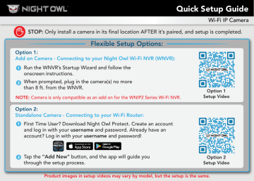 Night Owl WNIP2 Standalone / add on Camera Owner manual | Manualzz