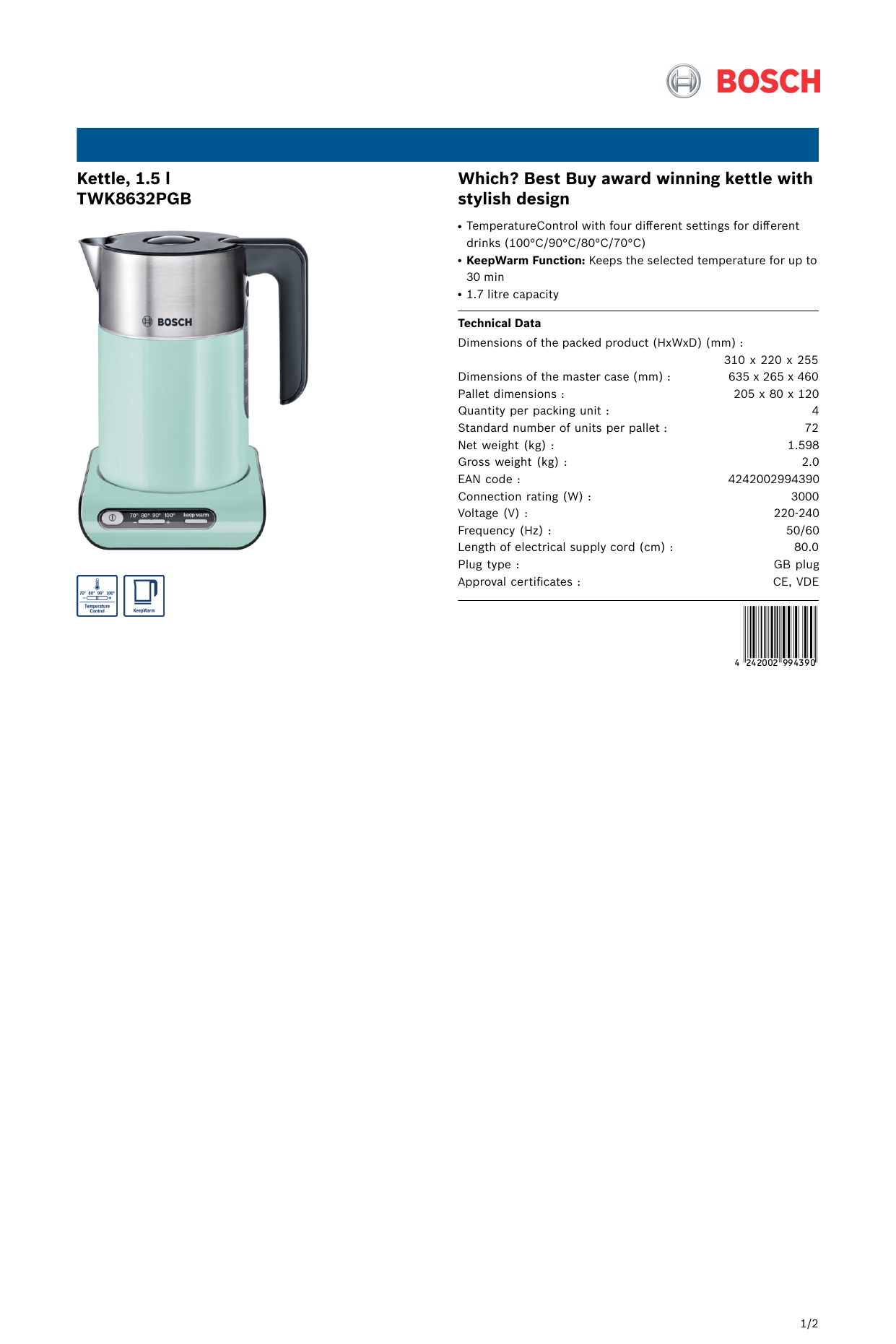 bosch twk8632pgb