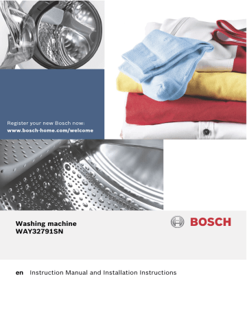 Bosch Waysn 28 Washing Machine Operating Installations Instructions Manualzz