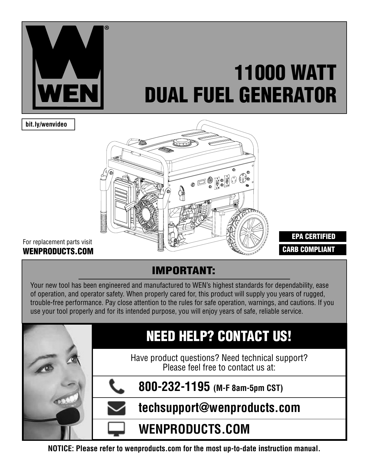 WEN DF1100T 11 Manual | Manualzz