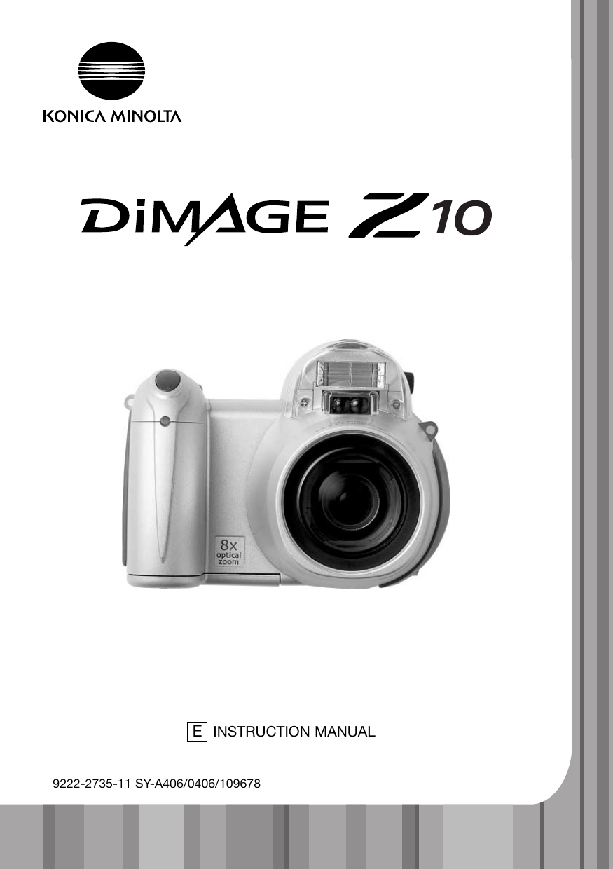 Konica Minolta DiMAGE Z10 Instruction Manual Manualzz