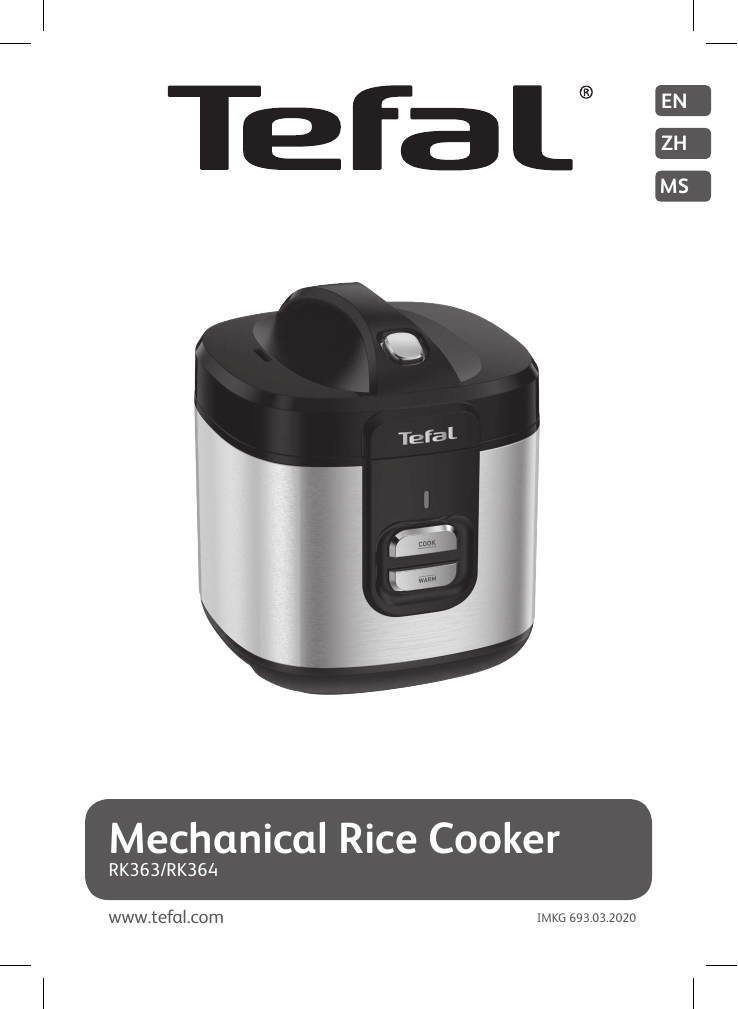 Tefal RK363465 EVERFORCE Rice cooker Manual Manualzz
