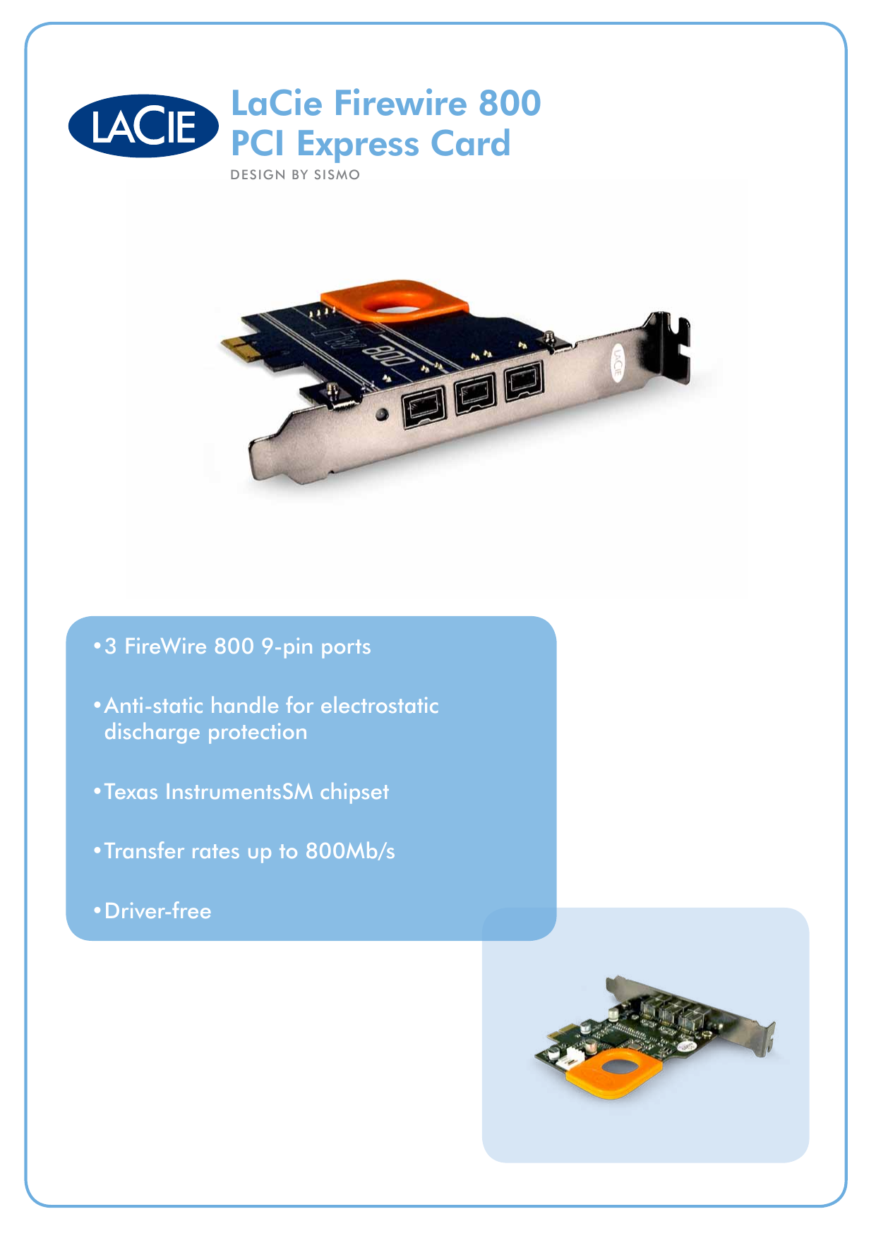 lacie firewire 800 pci card