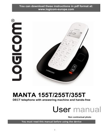 Otech 2 Batterie Compatibili Per LOGICOM Aura 355T - Telefono Senza Fili - 750 MAh - 1 Anno Di Garanzia