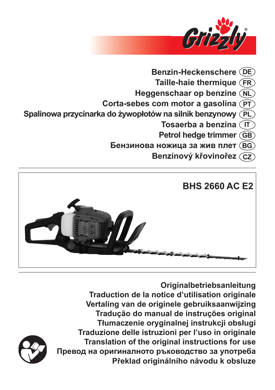 Original instructions Tradução do manual original