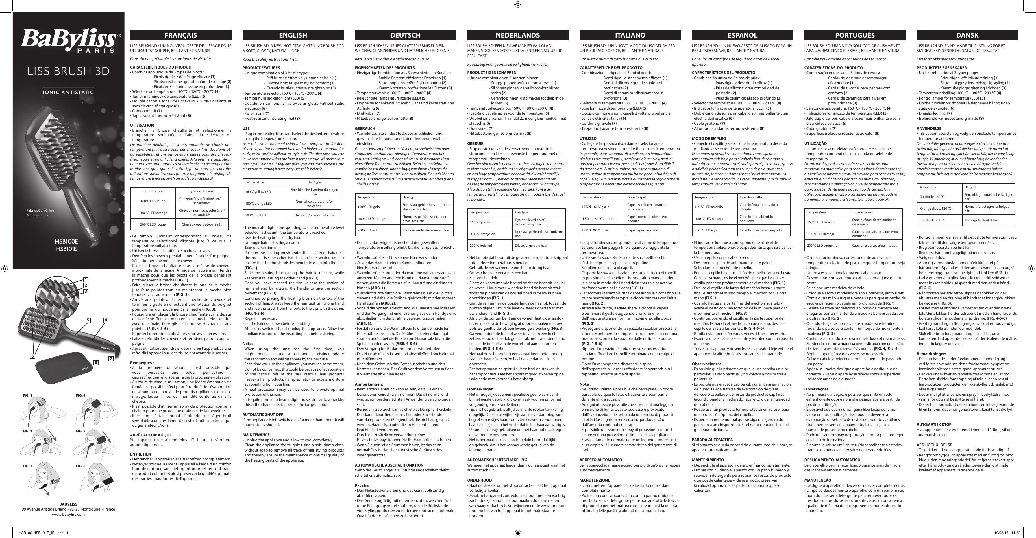 User manual BaByliss AS500E (English - 5 pages)