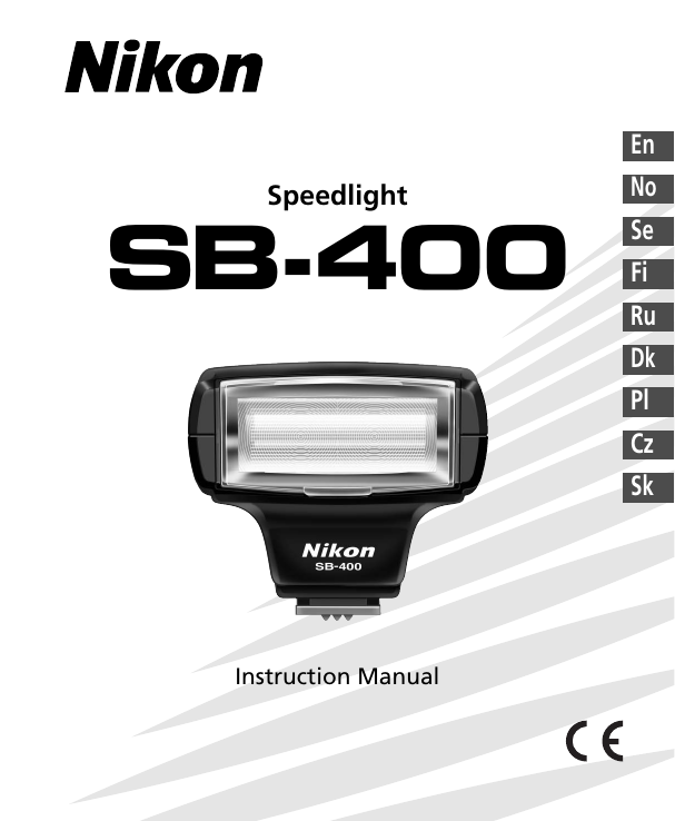 Nikon SB-400 User manual | Manualzz