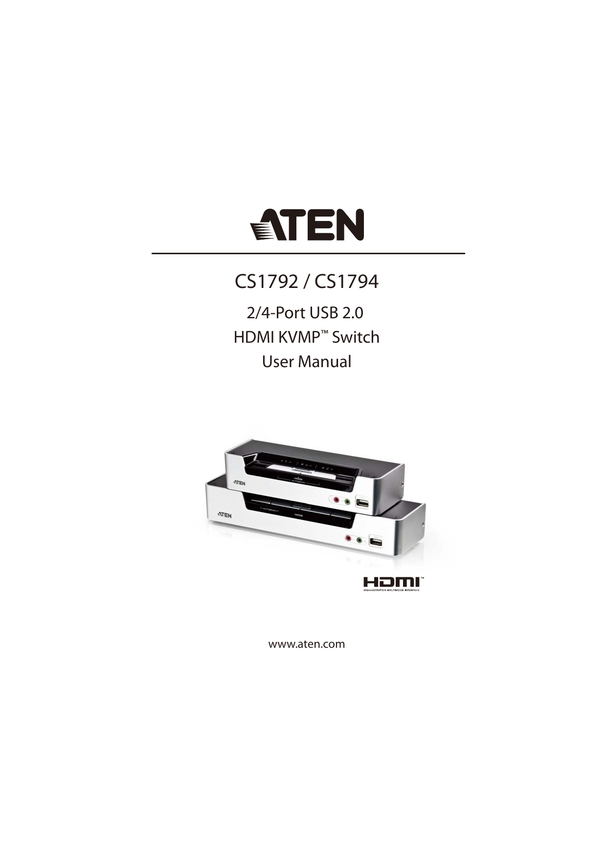 Aten CS1794 Desktop KVM Switch User Manual Manualzz
