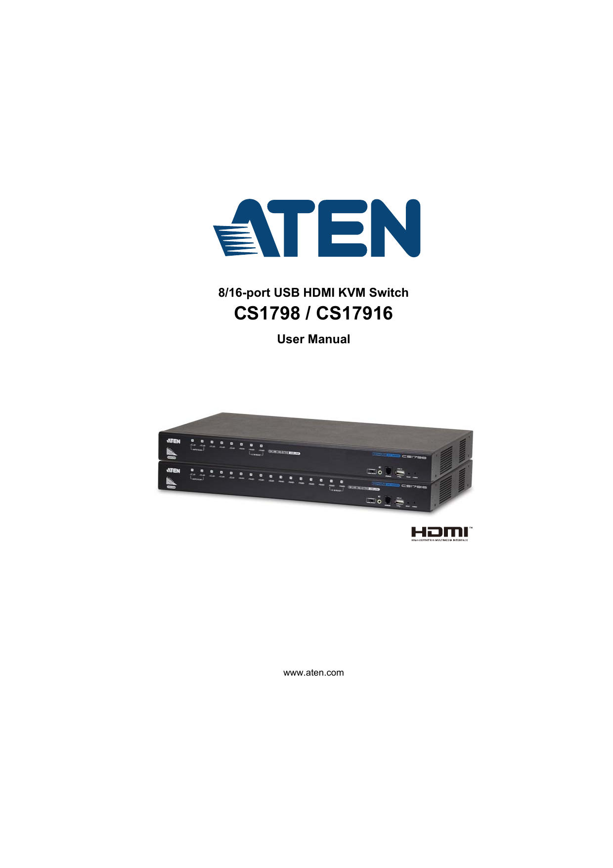 Aten CS17916 Rack KVM Switch User Manual Manualzz